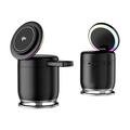 JJT-C52 Qi2 3-i-1 magnetisk trådløs lader med høyttaler og RGB - 15W - Svart