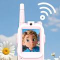 JK200 Video Walkie-Talkie for barn med kamera - 2 stk. - Rosa