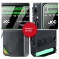 JOC TG-77 Bærbar FM/AM/SW-radio for eldre - svart