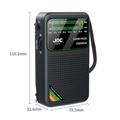 JOC TG-77 Bærbar FM/AM/SW-radio for eldre - svart