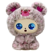 JOPARK AI-historiefortellingsledsager - kosedyr/robotdukke for barn - rosa leopard