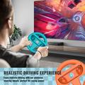 JYS-NS2261 Racing Wheel Duo for Nintendo Switch 2 Joy-Con-kontrollere - blå / oransje