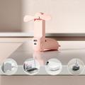 Jisulife Life8 3-i-1 mini-bærbar vifte med powerbank-funksjon - rosa