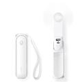 Jisulife Life8 3-i-1 mini-bærbar vifte med powerbank-funksjon - hvit