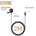 Jmary MC-R2 Clip-on mikrofon for iOS/Android med USB-C