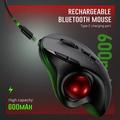 Jomaa JOM255 ergonomisk trådløs trackball-mus - svart