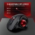 Jomaa JOM255 ergonomisk trådløs trackball-mus - svart
