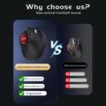 Jomaa JOM255 ergonomisk trådløs trackball-mus - svart
