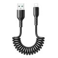 Joyroom Easy-Travel Series opprullet USB til Lightning-kabel - 3A, 1,5 m - Svart