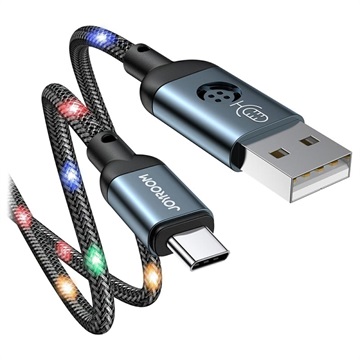 Joyroom JR-N16 Flettet USB-C Kabel - 3A, 1.2m - Grå