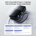Joyroom JR-PC2 20 000 mAh powerbank med 3 innebygde kabler og LED-display - 22.5W