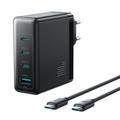 Joyroom JR-TG11 4-ports GaN-hurtiglader 100W - svart