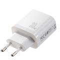 Joyroom JR-TG6 GaN 3-ports 30W vegglader - USB-C/Lightning/USB-A - hvit