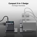 Joyroom PODIX TF70 70W GaN-lader - 2x USB-C, USB-A, digitalt display - Anløpning