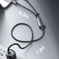 Joyroom S-A57 100W 2-i-1 ladekabel - 1.5m - grå