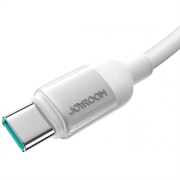 Joyroom S-A62 Lively USB-A/USB-C-kabel - 3A, 480Mbps - 1.2m - hvit