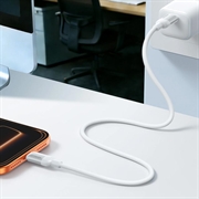 Joyroom S-A62 Lively USB-A/USB-C-kabel - 3A, 480Mbps - 1.2m - hvit