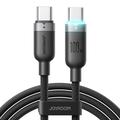 Joyroom S-A63 USB-C-kabel for dataoverføring og hurtiglading, 1.2m, 100W - svart