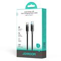Joyroom S-A63 USB-C-kabel for dataoverføring og hurtiglading, 1.2m, 100W - svart