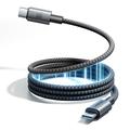 Joyroom S-A65 magnetisk USB-C-kabel - 100W/1.2m - svart