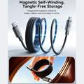 Joyroom S-A65 magnetisk USB-C-kabel - 100W/1.2m - svart