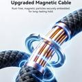Joyroom S-A65 magnetisk USB-C-kabel - 100W/1.2m - svart