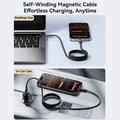 Joyroom S-A65 magnetisk USB-C-kabel - 100W/1.2m - svart