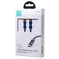 Joyroom S-CC100A20 Flettet USB-C Kabel - 100W, 2m - Blå