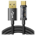 Joyroom USB-A/USB-C Rask Lading Data Kabel - 1.2m - Svart