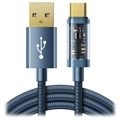 Joyroom USB-A/USB-C Rask Lading Data Kabel - 1.2m - Blå