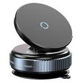 K009 Kompakt magnetisk biltelefonholder for dashbord og frontrute - svart