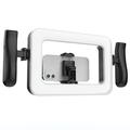 K03 Håndholdt ringlampe med telefonholder - svart