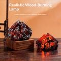 K06 LED-lampe med kullflamme / nattlampe som ser ut som et brennende tre