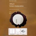 K06 LED-lampe med kullflamme / nattlampe som ser ut som et brennende tre