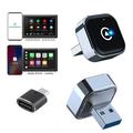 K16C Mini 2-i-1 trådløs Android Auto- og CarPlay-adapter
