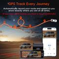 K19 dobbel dashcam i 4K Ultra HD med GPS og Wi-Fi - svart