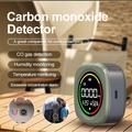 K5B 3-i-1 karbonmonoksiddetektor med temperatur- og fuktighetsmåler for camping - grønn
