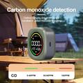 K5B 3-i-1 karbonmonoksiddetektor med temperatur- og fuktighetsmåler for camping - grønn