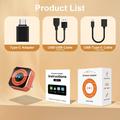 K6 Plus 4-i-1 trådløs CarPlay/Android Auto-adapter – AirPlay, Miracast – Oransje