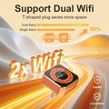K6 Plus 4-i-1 trådløs CarPlay/Android Auto-adapter – AirPlay, Miracast – Oransje