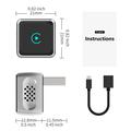 K6 Ultra trådløs CarPlay/Android Auto-adapter 2-i-1 – Bluetooth 4.2, dual-band Wi-Fi – sølv