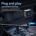 K6 Ultra trådløs CarPlay/Android Auto-adapter 2-i-1 – Bluetooth 4.2, dual-band Wi-Fi – sølv