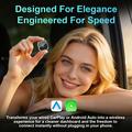 K6 Ultra1 2-i-1 trådløs CarPlay/Android Auto-adapter – Bluetooth 5.4, dual-band Wi-Fi – svart