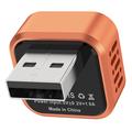 K6 Ultra1 2-i-1 trådløs CarPlay/Android Auto-adapter – Bluetooth 5.4, dual-band Wi-Fi – Oransje