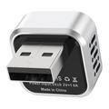 K6 Ultra1 2-i-1 trådløs CarPlay/Android Auto-adapter – Bluetooth 5.4, dual-band Wi-Fi – sølv