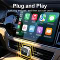 K6 Ultra1 2-i-1 trådløs CarPlay/Android Auto-adapter – Bluetooth 5.4, dual-band Wi-Fi – sølv