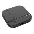 K712 trådløs CarPlay/Android Auto AI-boks – 4+32GB, Bluetooth 5.3, dual-band WiFi – svart