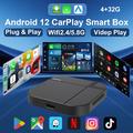 K712 trådløs CarPlay/Android Auto-adapter – 2+16GB, Bluetooth 5.3, dual-band WiFi – svart