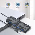 KAWAU H305-120 Høyhastighets 4-porters USB-hub USB 3.0 Splitter Expander for bærbar PC, minnepinne, nøkkelkort