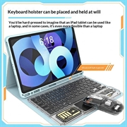 KB333 gjennomsiktig Bluetooth-tastatur og -mus - grå